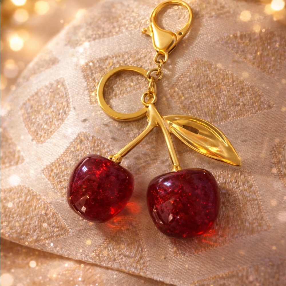 Cherry Bag Charm